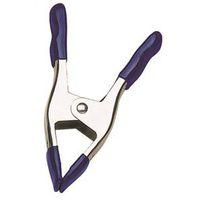 Irwin 222601 Spring Clamp with Hard Plastic Grip Pad, 1 in Clamping, Steel, Blue/Silver
