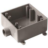 Carlon E9802DR Electrical Junction Box, 2-Gang, PVC