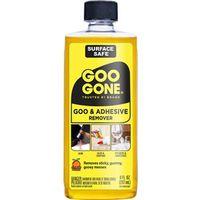 Goo Gone 2087 Goo and Adhesive Remover, 8 oz Bottle, Liquid, Citrus, Yellow