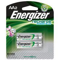 Energizer NH15BP-2 Battery, 1.2 V Battery, 2300 mAh, AA Battery, Nickel-Metal Hydride, Rechargeable