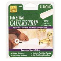 Homax 2403 Caulking Strip, Almond, 120 deg F, 1-5/8 in W X 11ft L