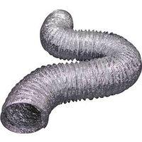 Lambro 412 Flexible Air Connector, 4 in, 8 ft L, Aluminum
