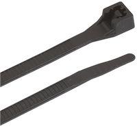 Gardner Bender 45-308UVB Cable Tie, Double-Lock Locking, 6/6 Nylon, Black, 8 in L, 15/PK