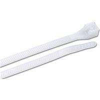 Gardner Bender 46-310 Cable Tie, 0.27 in Max Bundle Dia, Double-Lock Locking, 6/6 Nylon, Natural, 11 in L, 100/BAG