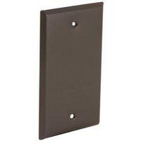 Hubbell 5173-7 Cover, 4-17/32 in L, 2-25/32 in W, Metal, Bronze, Powder-Coated