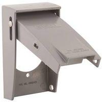 Hubbell 5030-0 Cover, 2-5/32 in Dia, 4-1/2 in L, 2-3/4 in W, Aluminum, Gray, Powder-Coated