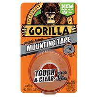 Gorilla 6065003 Mounting Tape, Double Sided, 60 in L, 1 in W