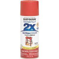 Rust-Oleum 249068 Spray Paint, Satin, Paprika, 12 oz, Can