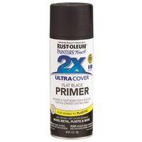 Rust-Oleum 249846 Spray Paint, 12 oz Can, 10 to 12 sq-ft Coverage Area, Solvent Base, Flat, Black