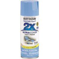 Rust-Oleum Painter's Touch 2X Ultra Cover 334045 Spray Paint, Gloss, Spa Blue, 12 oz, Aerosol Can