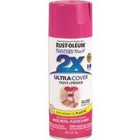 Rust-Oleum Painter's Touch 2X Ultra Cover 334025 Spray Paint, Gloss, Berry Pink, 12 oz, Aerosol Can