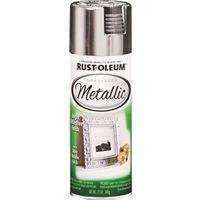 Rust-Oleum 340648 Metallic Spray Paint, Gloss, Silver, 11 oz, Aerosol Can