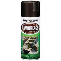Rust-Oleum 1916830 Camouflage Spray Paint, Ultra Flat, Black, 12 oz, Can