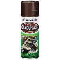 Rust-Oleum 1918830 Camouflage Spray Paint, Ultra Flat, Earth Brown, 12 oz, Can