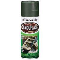 Rust-Oleum 1919830 Camouflage Spray Paint, Ultra Flat, Deep Forest Green, 12 oz, Can