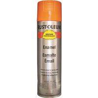 Rust-Oleum V2155838 Enamel Spray Paint, Gloss, Safety Orange, 15 oz, Can
