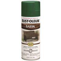 Rust-Oleum 7732830 Rust Preventative Spray Paint, Low Satin, Hunter Green, 12 oz, Can