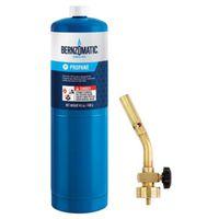 BernzOmatic UL100 Torch Kit, Includes: 14.1 oz Propane Cylinder, UL2317 Torch, Brass