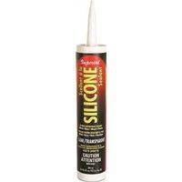 Imperial KK0203 Silicone Sealant, Paste, Clear, 10.3 oz Cartridge