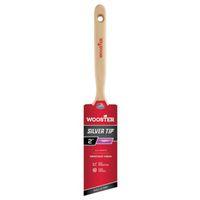 Wooster 5221-2 Paint Brush, Silver/White, Birch Hardwood Handle, 2 in W, 2-11/16 in L Bristle, Polyester Bristle