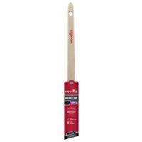 Wooster 5224-1 Paint Brush, Silver/White, Birchwood Handle, 1 in W, 2-3/16 in L Bristle, Polyester Bristle, Sash Handle
