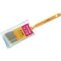 Wooster Q3208-2-1/2 Paint Brush, Pearl/White/Yellow, Plastic Handle, 2-1/2 in W, Angle Sash Brush, 2-7/16 in L Bristle