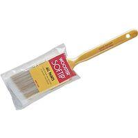 Wooster Q3208-1 Paint Brush, Pearl/White/Yellow, Solid Plastic Handle, 1 in W, Angle Sash Brush, 2-3/16 in L Bristle