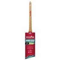 Wooster 4424-2 Paint Brush, White, Sealed Maple Wood Handle, 2 in W, Thin Angle Brush, 2-7/16 in L Bristle, Sash Handle