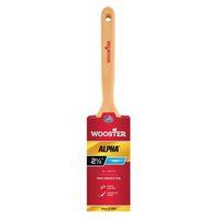 Wooster 4232-2 1/2 Paint Brush, Maple Wood Handle, 2-1/2 in W, 2-15/16 in L Bristle, Synthetic Bristle, Flat Sash Handle