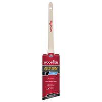 Wooster 5234-2 Paint Brush, Gold Bristle/White, Beech Hardwood Handle, 2 in W, 2-7/16 in L Bristle, Polyester Bristle