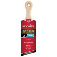 Wooster 5235-2 Paint Brush, Gold Bristle/White, Beech Hardwood Handle, 2-11/16 in L Bristle