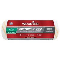 Wooster RR668-9 Roller Cover, White, 3/4 in Thick Nap, 9 in L, Fabric Cover