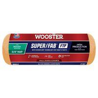 Wooster RR925-9 Roller Cover, 3/4 in Thick Nap, 9 in L, Knit Fabric Cover, Lager