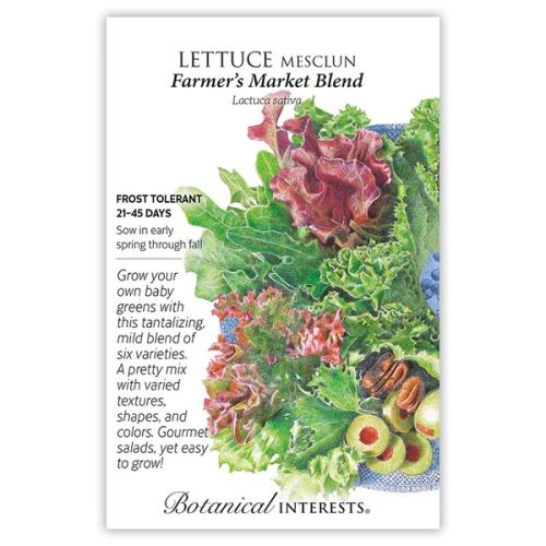 0077 Lettuce Mesclun Farmer's Market - Seed