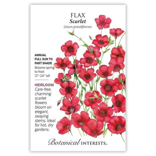 1265 Flax Scarlet - Seed