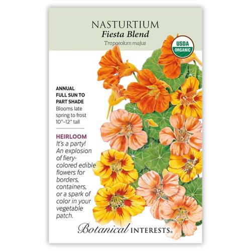 7500 Nasturtium Fiesta Blend Org - Seed
