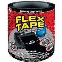 Flex Tape TFSBLKR0405 Tape, 5 ft L, 4 in W, Rubber Backing