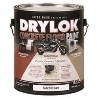 Drylok 43813 Concrete Floor Paint, Latex, Flat, Dark Tint, 1 gal, 300 to 400 sq-ft/gal Coverage Area