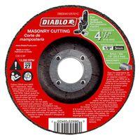 Diablo DBD045125701C Cut-Off Wheel, 4-1/2 in Dia, 1/8 in Thick, 7/8 in Arbor, Aluminum Oxide Abrasive