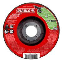 Diablo DBD045250701C Grinding Wheel, Applicable Materials: Cement, Cinder, Paver Stone, 4-1/2 in Dia, 1/4 in Thick