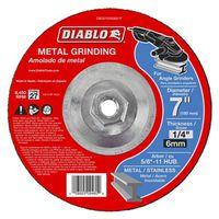Diablo DBD070250B01F Grinding Wheel, Applicable Materials: Cast Iron, Sheet Metal, Stainless Steel, 7 in Dia