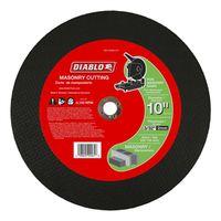 Diablo DBD100093L01C Cut-Off Disc, 10 in Dia, 3/32 in Thick, 5/8 in Arbor, Aluminum Oxide Abrasive