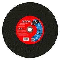 Diablo DBD140125A01F Cut-Off Disc, 14 in Dia, 1/8 in Thick, 1 in Arbor, Aluminum Oxide Abrasive