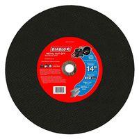 Diablo DBD140125G01F Cut-Off Wheel, 14 in Dia, 1/8 in Thick, 3/4 in Arbor, Aluminum Oxide Abrasive
