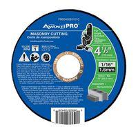 Avanti Pro PBD045063101C Cut-Off Wheel, 4-1/2 in Dia, 1/16 in Thick, 7/8 in Arbor