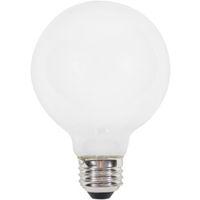 Sylvania 40767 Natural LED Bulb, Globe, G25 Lamp, 60 W Equivalent, E26 Lamp Base, Dimmable, Frosted, Soft White Light
