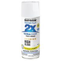 Rust-Oleum 331171 Spray Paint, High-Gloss, White, 12 oz, Can