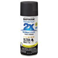 Rust-Oleum 331182 Spray Paint, Matte, Black, 12 oz, Can