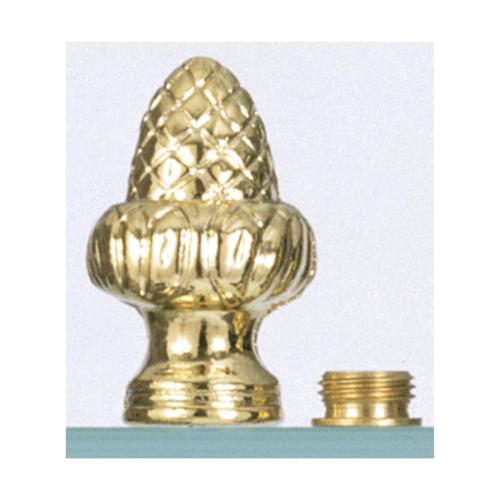 S70-133 FINIAL ACORN BRASS FINISH