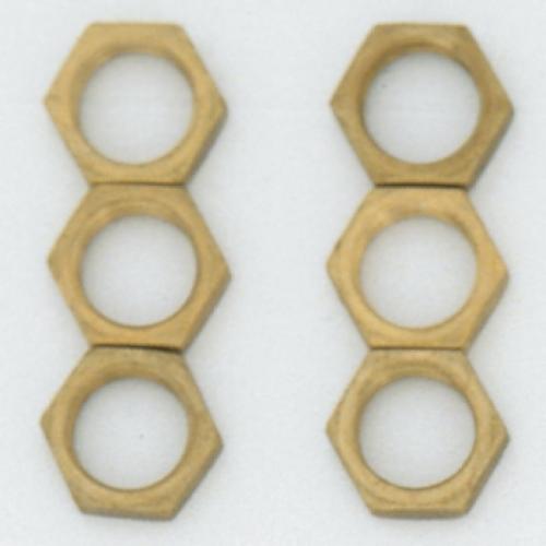 S70/621 6-1/8" LOCKNUTS BRASS